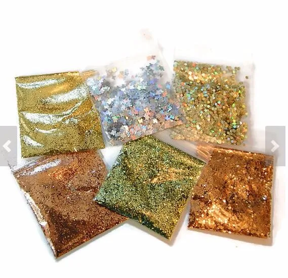 Wholesale Solvent resistance glitter powder holographic nail glitter
