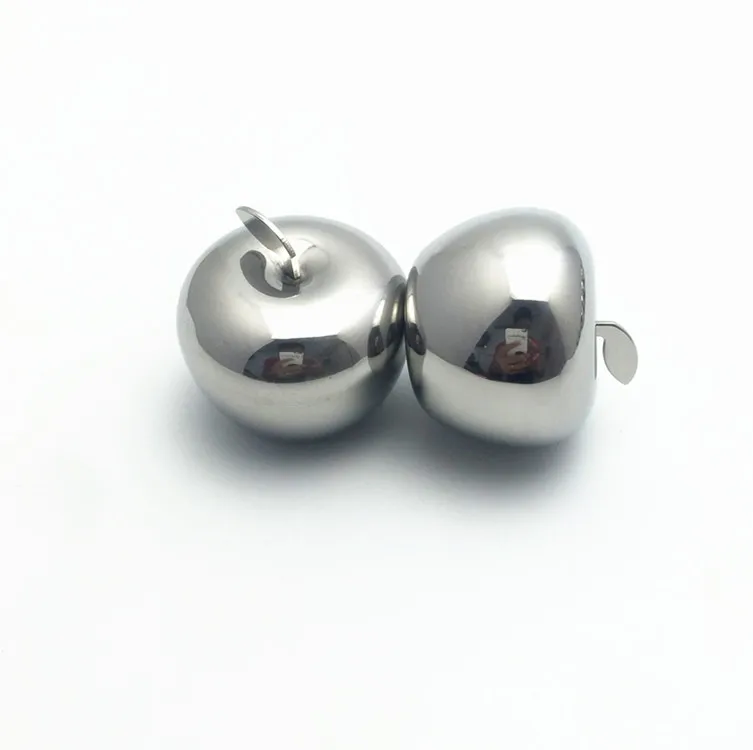 Apple Shaped Stainless Steel Fast Frozen wine Ice Wine Chillers Chilling Stones with Ice  tong
