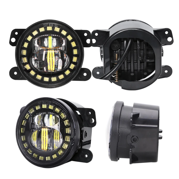 CE ROHS IP67 DOT 4 inch Round Osram Laser LED Fog Light for Jeep Wrangler JL