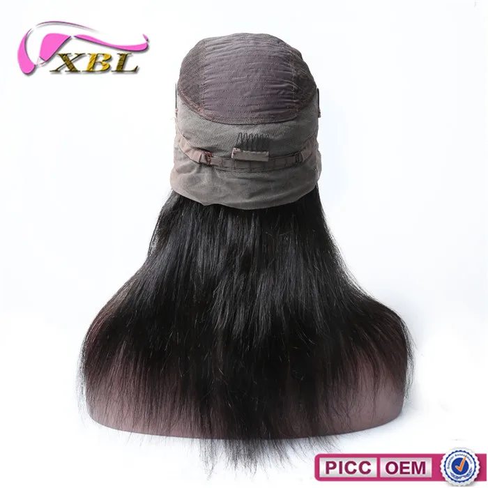 XBL New Arrival 360 Lace Silky Straight Human Hair Lace Front Wig Real Human mink brazilian vrigin hair wig for baby hair