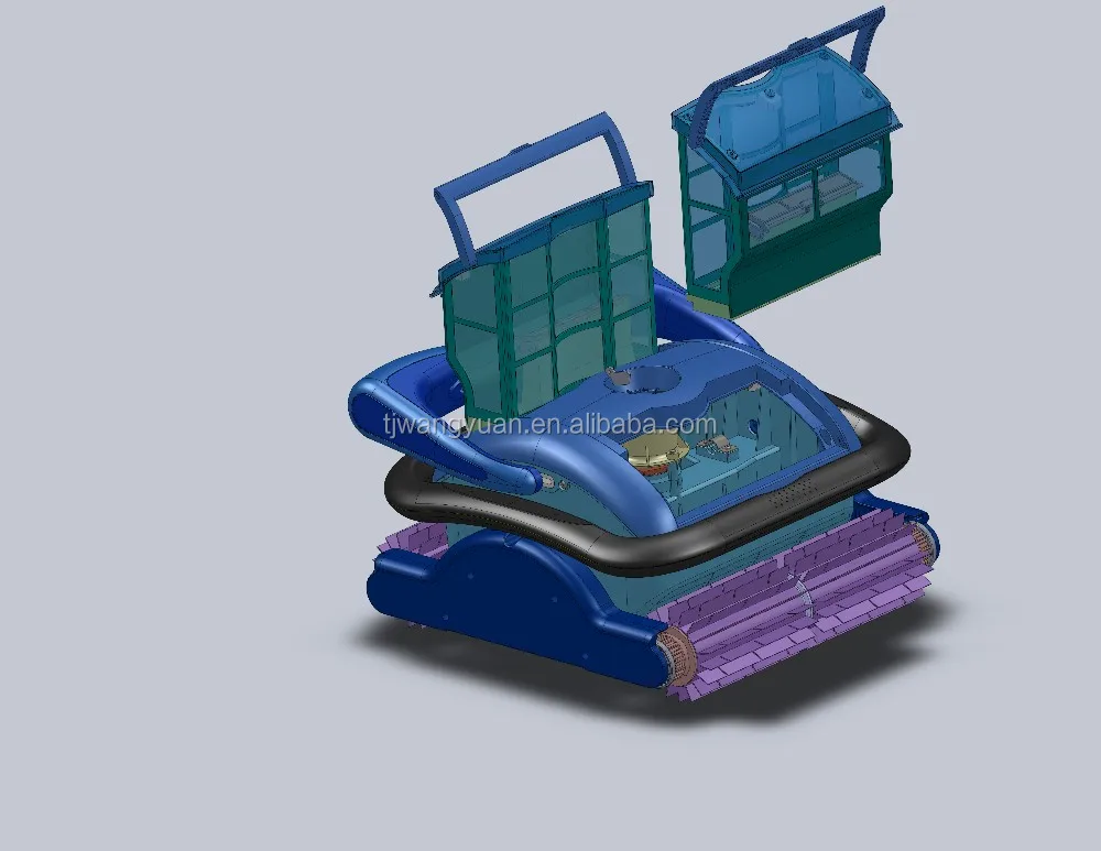 Wall climbing automatic pool cleaner