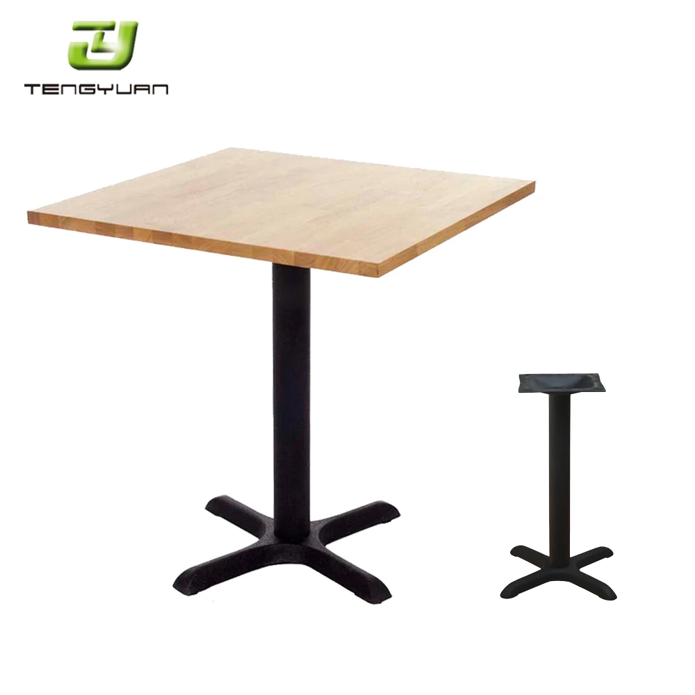 
Wood/MDF/melamine/HPL table top with cast iron metal leg dining restaurant table  (60712516122)