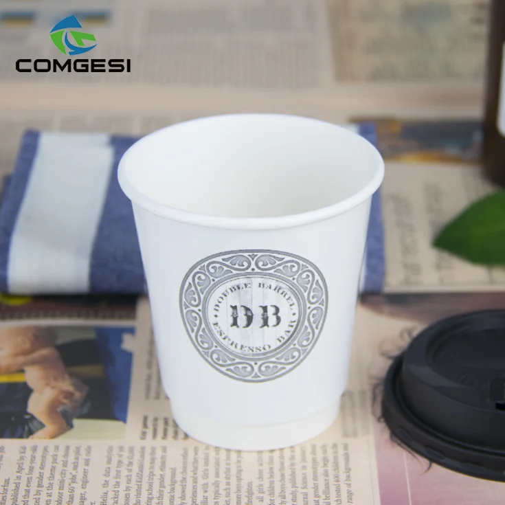 China Manufacturer Wholesale Printing Disposable High Quality Cheap Paper Cups 7oz 12oz With Handle