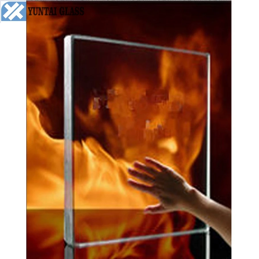 8mm 12mm 15mm 19mm large panel tempered fire-proof glass for window