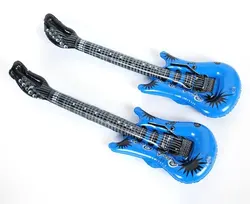 Wholesale Eco-friendly Musical Inflatable Instruments Guitar Blow Up Air Guitar Toy For Kids