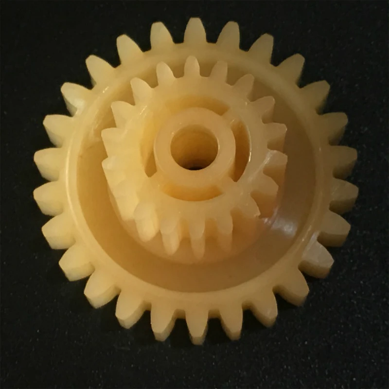 
China Dongguan factory ISO certified factory price Transmission Nylon Double Plastic Spur Gear pinion gear 