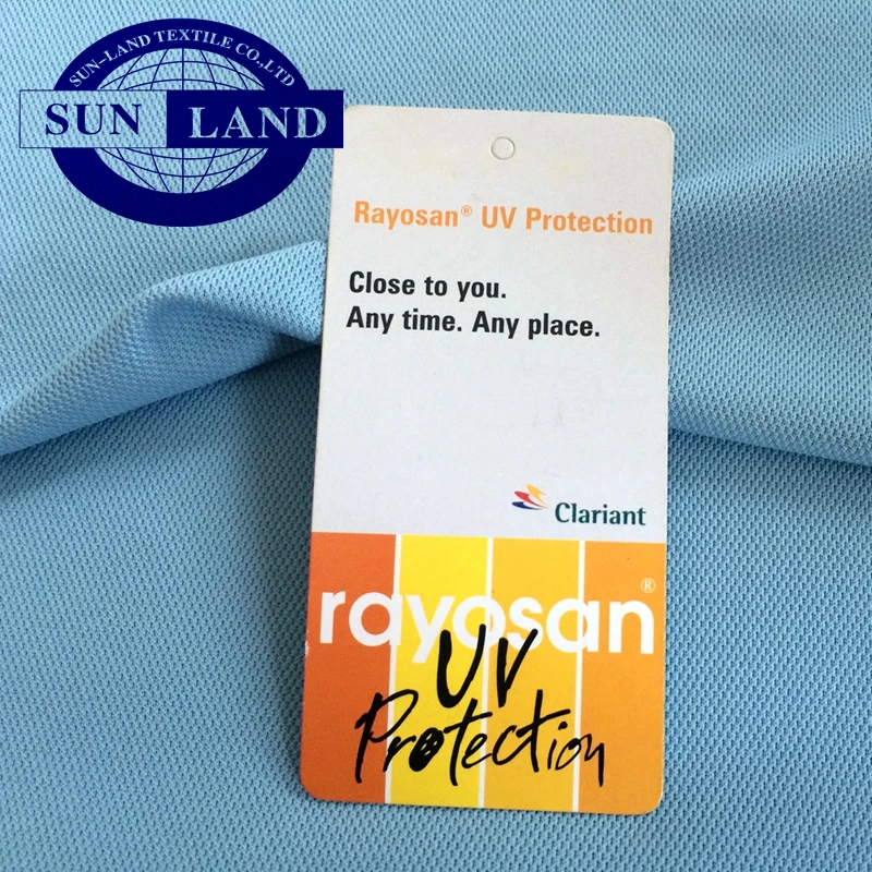 Quick drying moisture absorbing anti ultraviolet sun protection pique mesh fabric