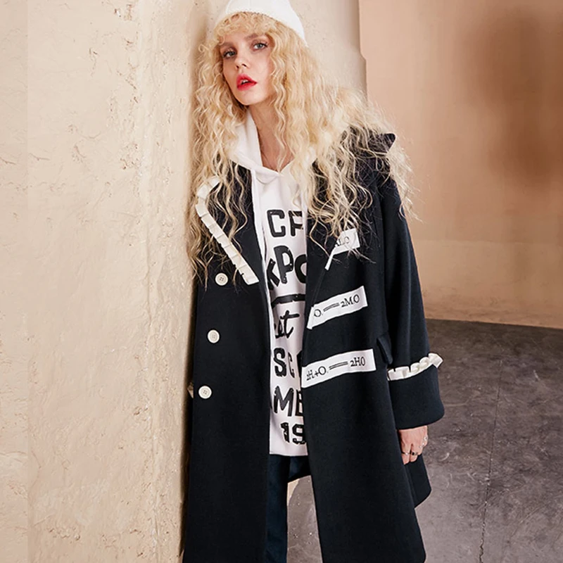 
Maxnegio Women Winter Long Coats Turkey Embroidered Fleece Jacket 