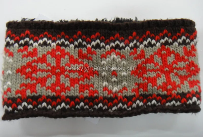 Fashionable 2015 new design women knitted hat scarf gloves and handband set