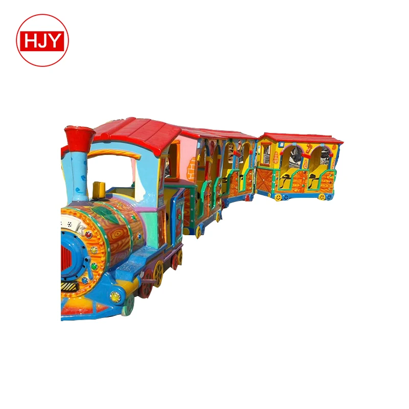 Fantastic!Playground kids train park rides children track train