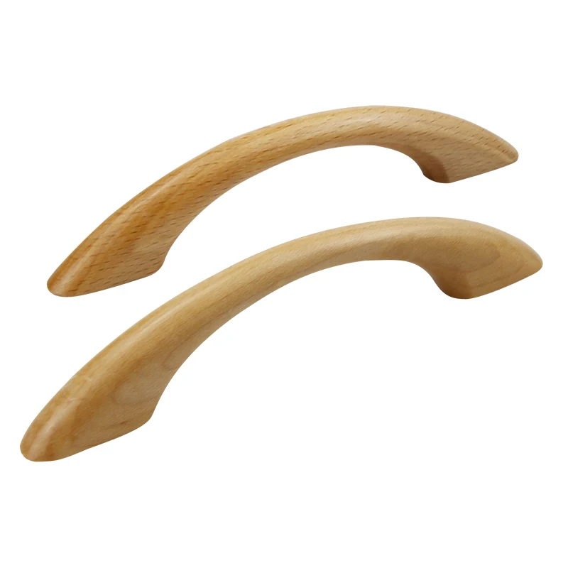 Factory Direct Fashion Design Beech Wooden Handles for Handbag Handrail Wooden Gear Knob