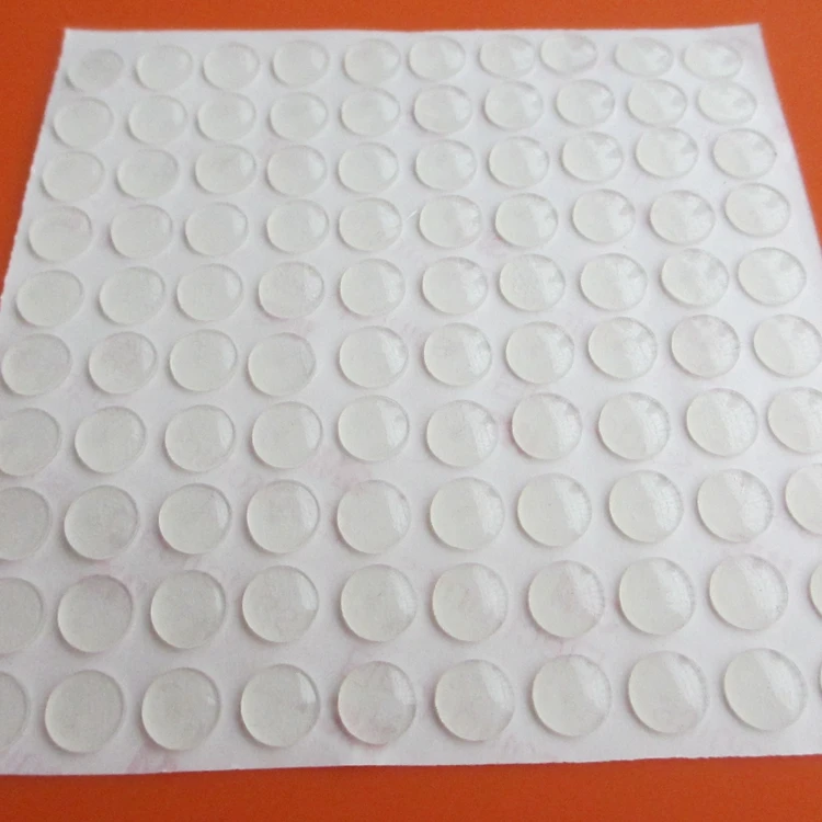 Cylindrical Adhesive Rubber Bumper Feet, Round Silicone Bumper Dot, Protective Anti Slip Feet