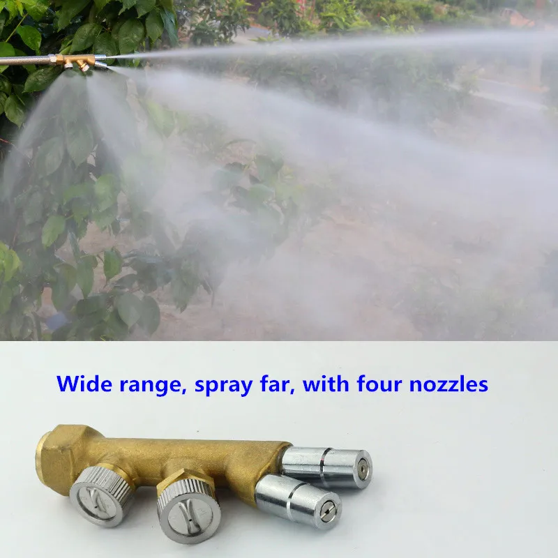 iLOT Metal Brass Agriculture High Pressure Water Spray Fine Mist Hose Nozzle for Agriculture Power Sprayer (A Grade)