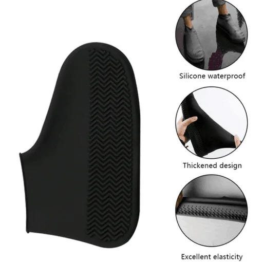 Women Wet Weather Covers Softy Galosh Slip Resistant Overshoes For Normal Shoes