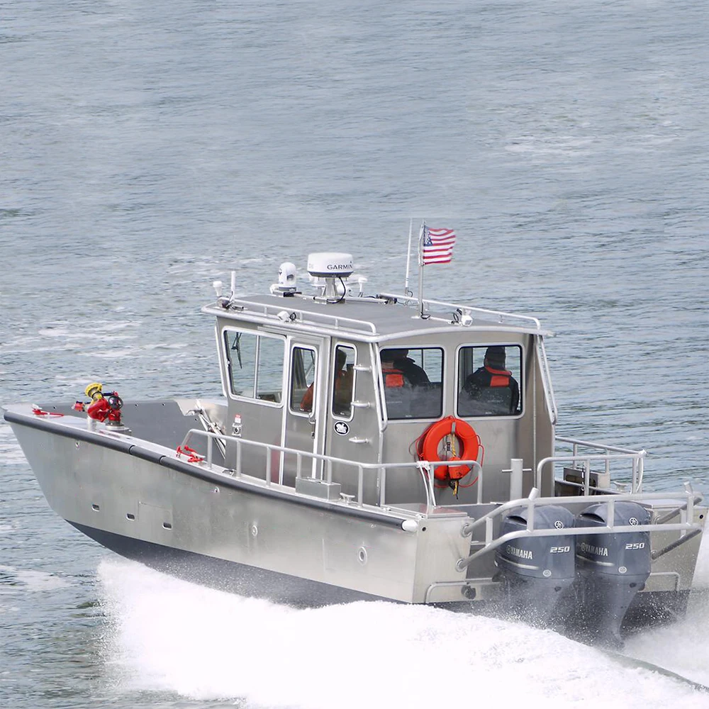 
11x4m Cabin aluminum landing craft with a strong crane 