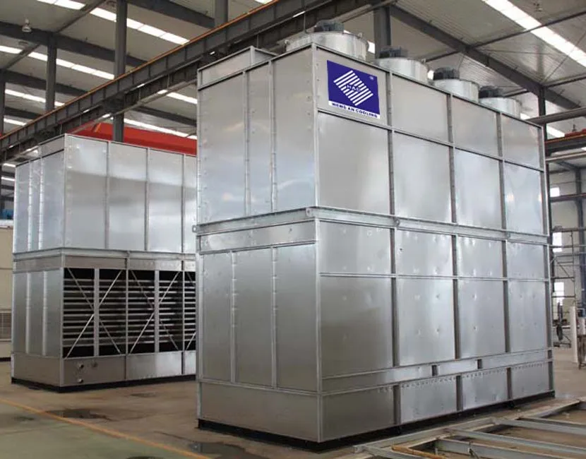 ZHX type R717 evaporative condenser for food refrigeration