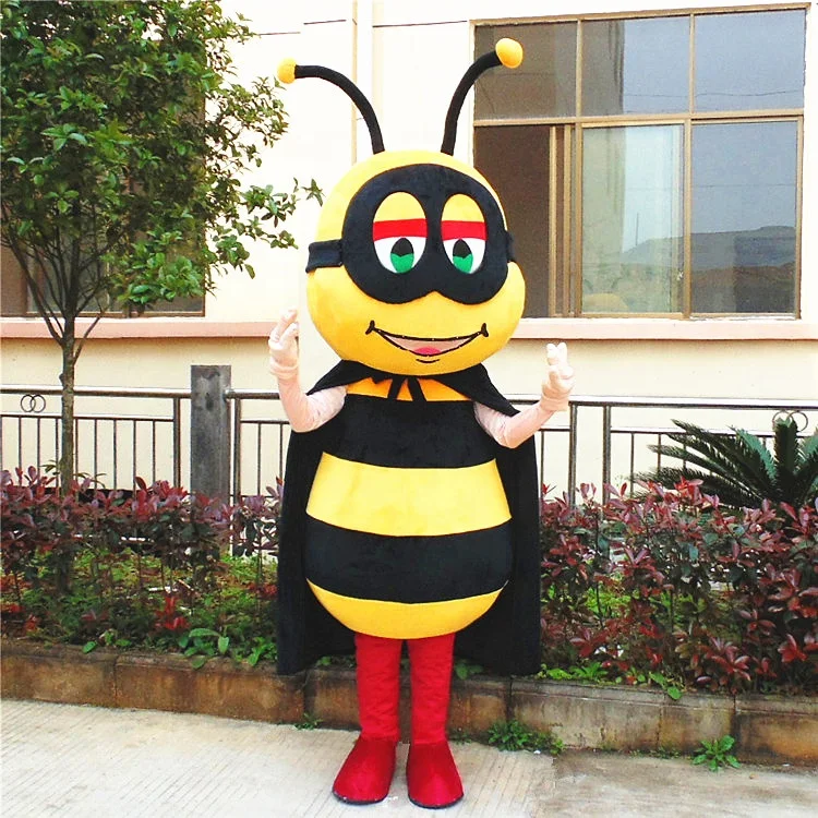 
Adult animal yellow bee mascot costume 