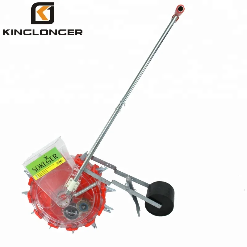 KONGLONGER KLG-12 hand push farm land/plastic flim 1 row onion soybean bean planter
