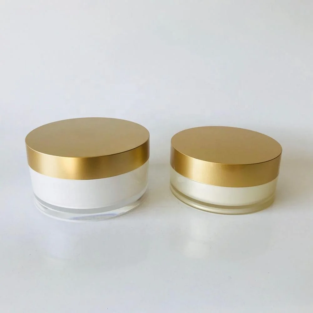luxury cosmetic packing jar 200g  acrylic cream container  frosted plastic jars 100ml face mask jar