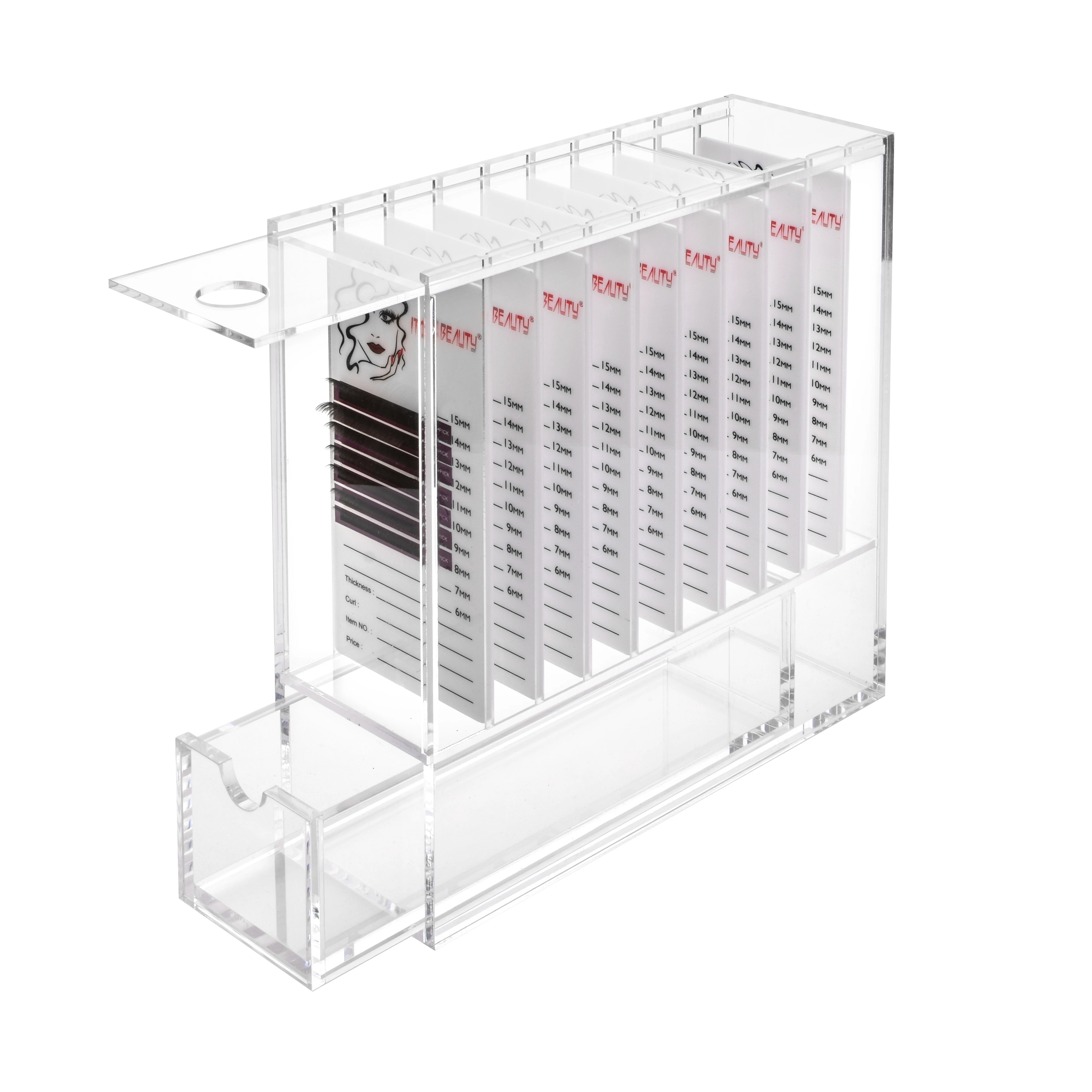 NEW Acrylic False Eyelashes Eye Lashes Storage Box Volume lash storage Makeup tools Case Organizer