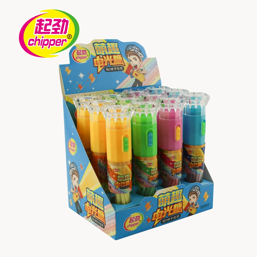Light Electric Torch Toy With CC  Stick Candy