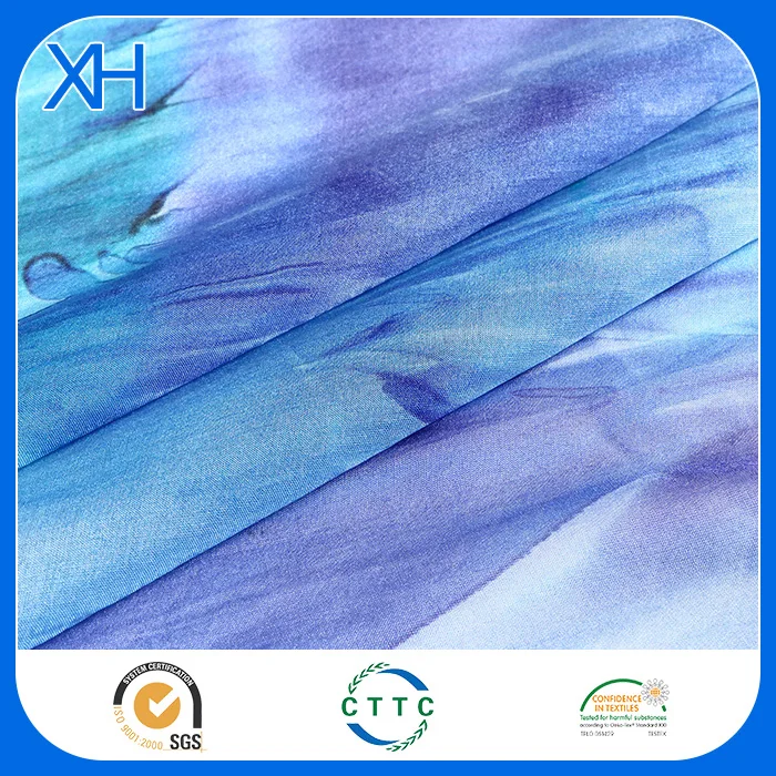 
Nature Silk Wholesale Printed Silk Fabric 100% Silk Chiffon Floral Fabric 