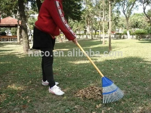 
22 tine high quality metal garden leaf rake garden leaf rake grabber 