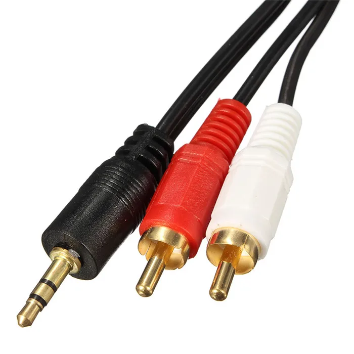 male to male 3.5mm audio cable 3.5mm to 2rca for DVD