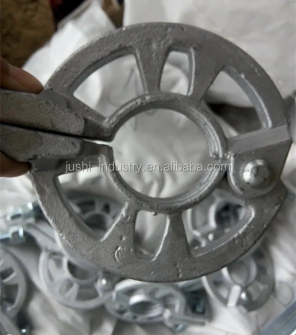 scaffolding clampable rosette with 6 holes/ grapa roseta con seis agujeros para base, ringlock rosette coupler
