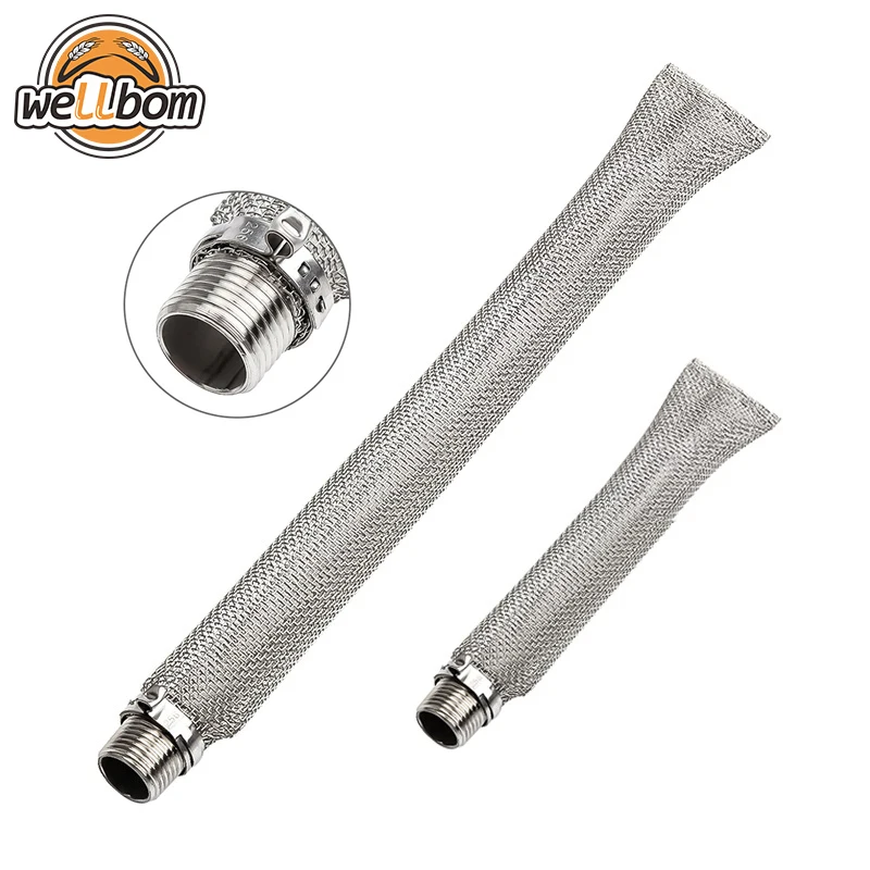 Базука из нержавеющей стали длиной 6/12 дюймов экран 1/2 дюйма NPT для Хопа паука домашнего пивоварения пивоваренного чайника Таша сетчатый фильтр