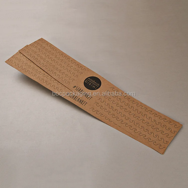 Custom Printed band Wrapper Paper Towel Packaging Sleeve