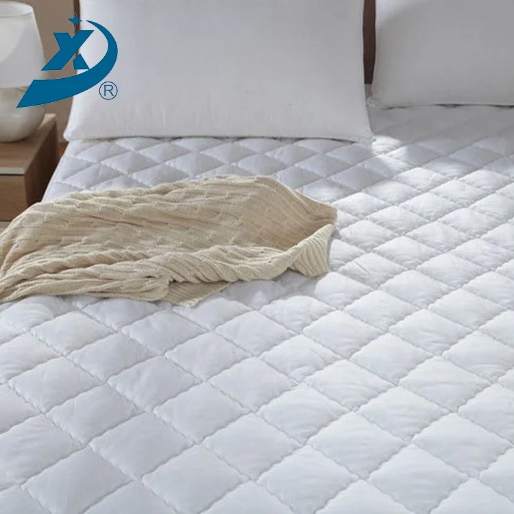 
Hotel use Mattress protector white Mattress Pad quilted waterproof mattress pad 