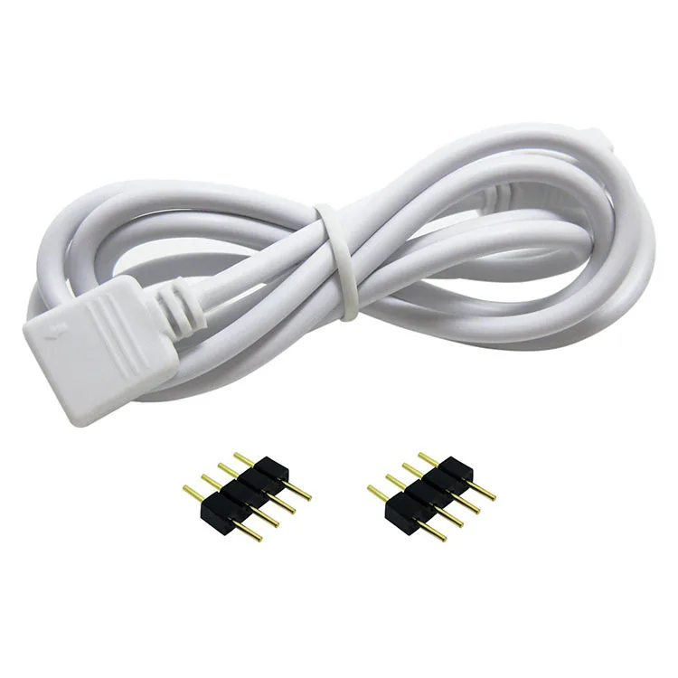 2 in 1 RGB LED strips extension cable with 4 pin connector for Led RGB Tape Lights Led Strip Light Connector splitter
