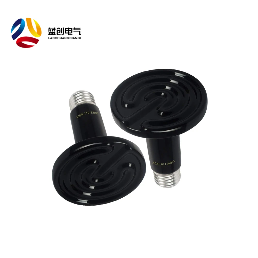 Ceramic Infrared Brooder heating Lamps Pet Coop Heater for Chicks Chikens Warm