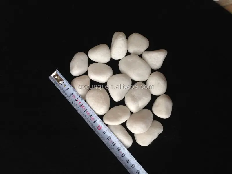 Pure white pebbles stone for decoration