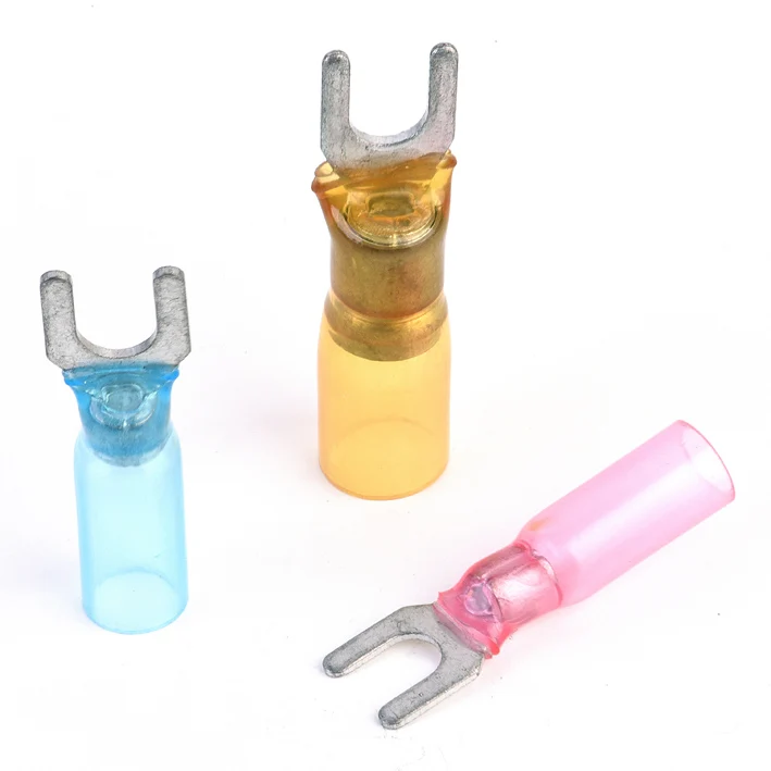 Press Wire Bare HDPE Heat Shrinkable Bullet Terminal Block Connector with Solder Ring