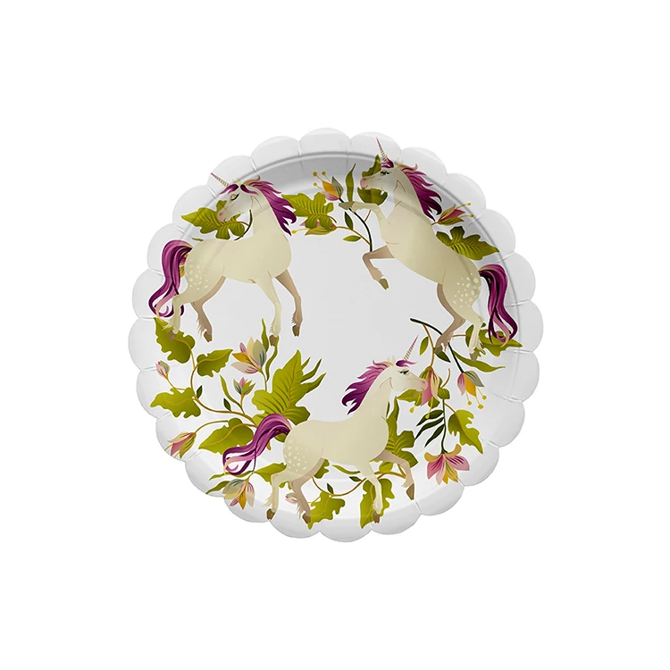 YR Happy  Birthday Disposable tableware set party supplies paper plates, napkins