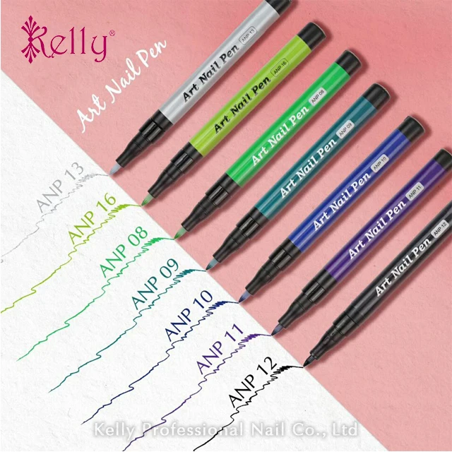 16 Colors Nail Art Pen 3D Design Nail Beauty Tools Paint Pens Nail Polish Paint Drawing Pen