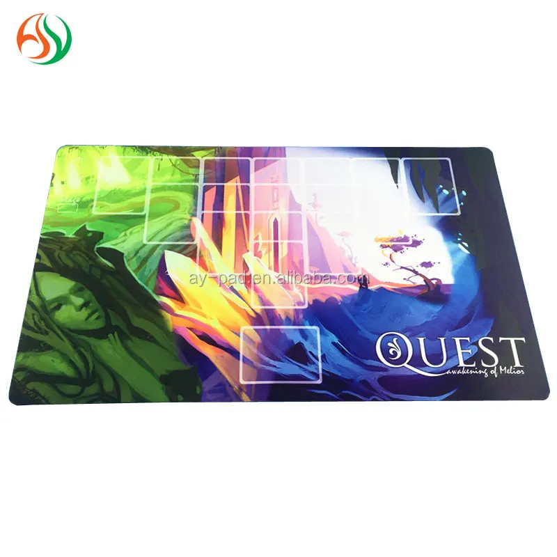 AY New Design Portable Wholesale Multi Functional Folding Roll Of Rubber Card Game Play Mat Game Keyboard Table Mat Luxury