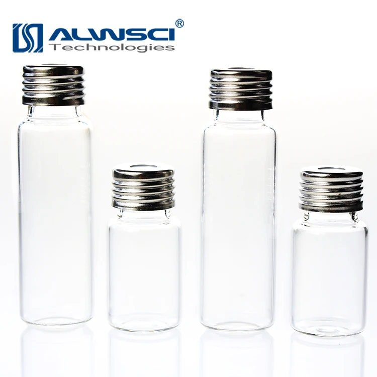 18mm Silver Open Top Magnetic Screw Cap with 18-400 septa