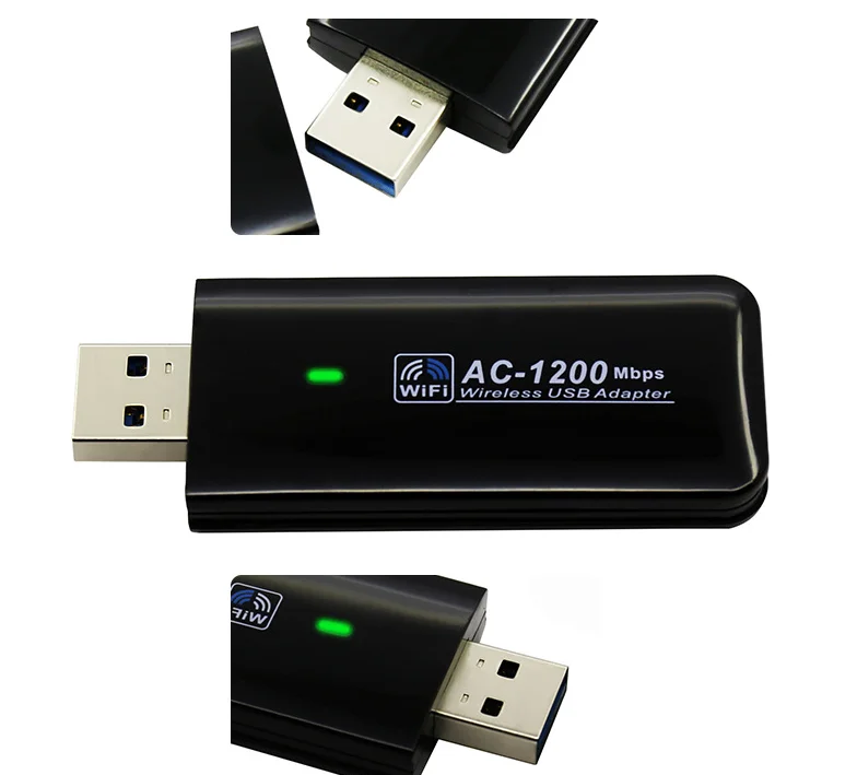 802.11ac Dual band AC 1200M Realtek RTL8812 wifi usb combo adapter Wlan stick wireless dongle