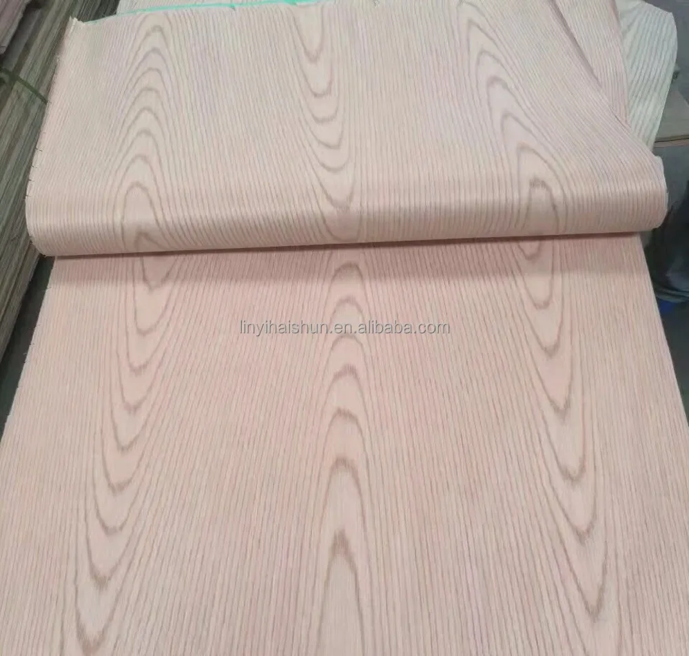 Sliced cut engineered ash wood veneer / recon ash wood veneer sheet