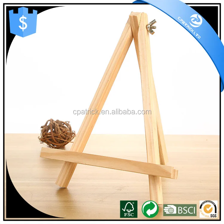 18*24cm Natural Pine Wood Tripod Easel for displaying