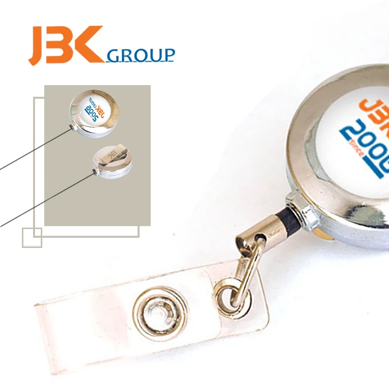 JBK 2018 new design yoyo keychain metal id card holder