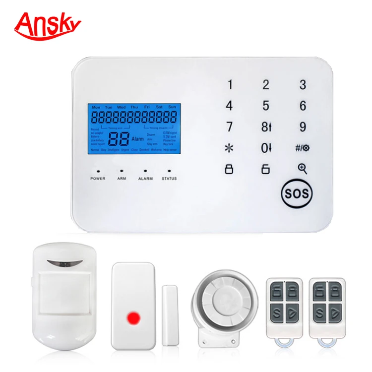 Smart Home Remote Two-way Intercom 12v Output and Relay signal Output System Security Gsm Alarm