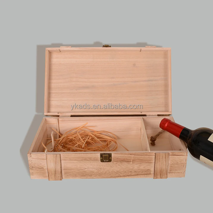 Прямоугольная винная деревянная коробка ручной работы