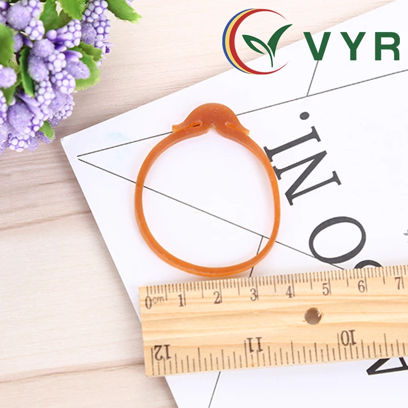 environmental high temperature resistance Special Shape Anchor Brown Rubber Band Elastic Band and Hook type Rubber band