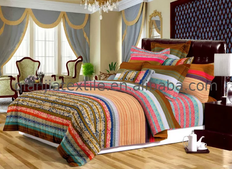Factory directly sell  polyester linen fabric flat sheet 100% polyester fabric for bedding set