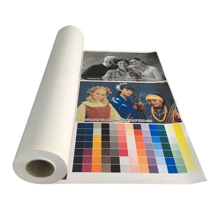 Широкоформатный 360gsm матовый полихлопковый струйный холст на водной основе