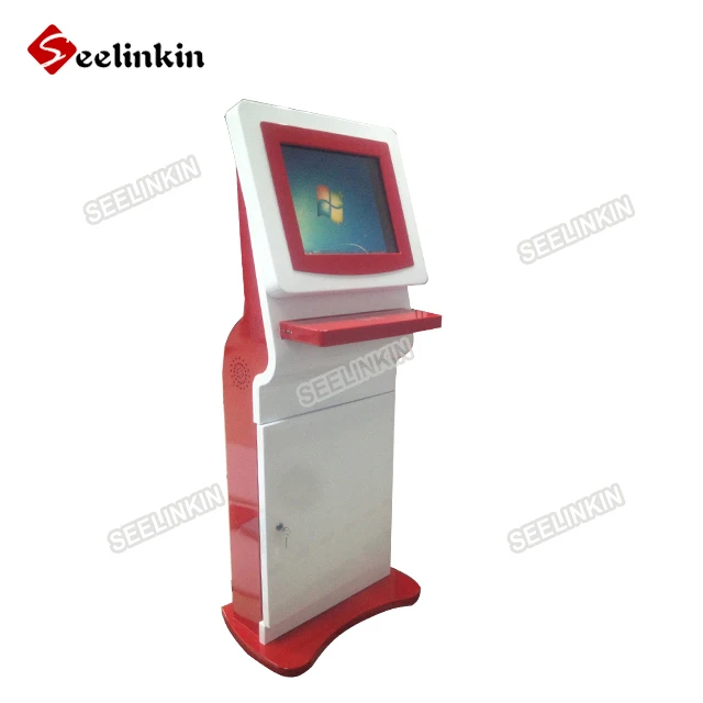21inch 22inch Keyboard Rfid Reader Stand Price Terminal Metal Computer Touch Screen Card Information Kiosk